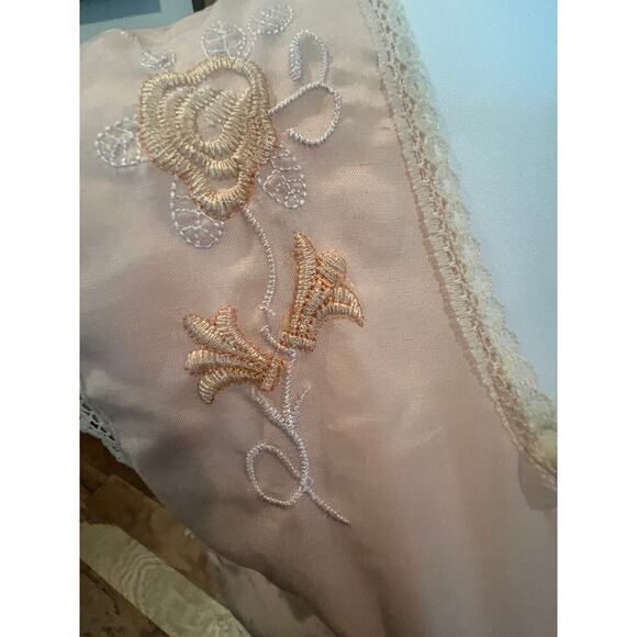 HOHANA MOO MOO VINTAGE NIGHTGOWN DELICATE PEACH WITH LACE TRIM WOMENS XL - Picture 8 of 8